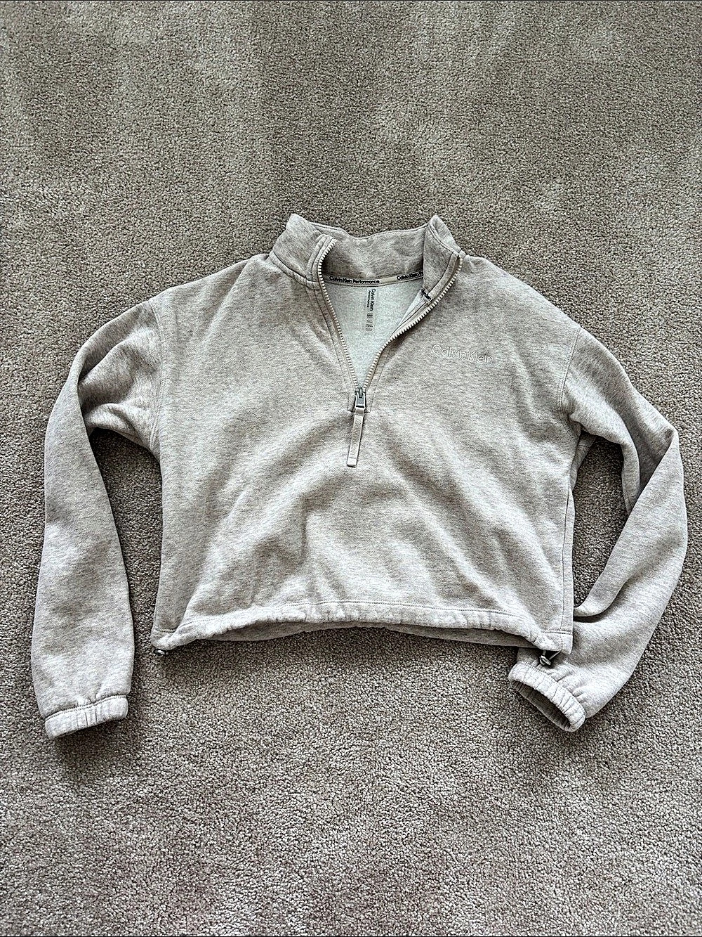 Calvin Klein Gray Half-Zip Pullover